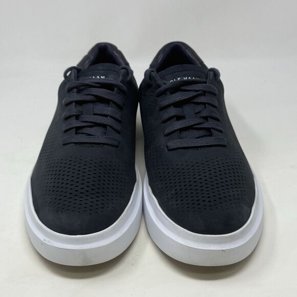 Cole Haan GrandPro Rally Sneakers Shoes Mens 10 M Blue Nubuck Leather Laser Cut - Picture 6 of 16